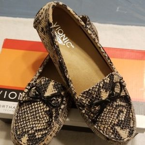 Vionic Anchor Natural Snake Print Loafers